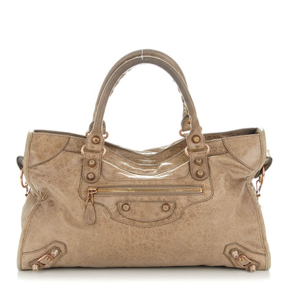 Balenciaga Agneau Giant 12 Rose Gold Hardware City Gris Poivre 1 of 8