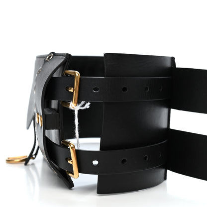 Christian Dior Calfskin Saddle Grommet Belt 75 30 Black 4 of 4