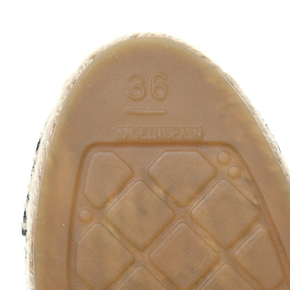 Chanel Mesh Grosgrain CC Espadrilles 36 Black 6 of 8