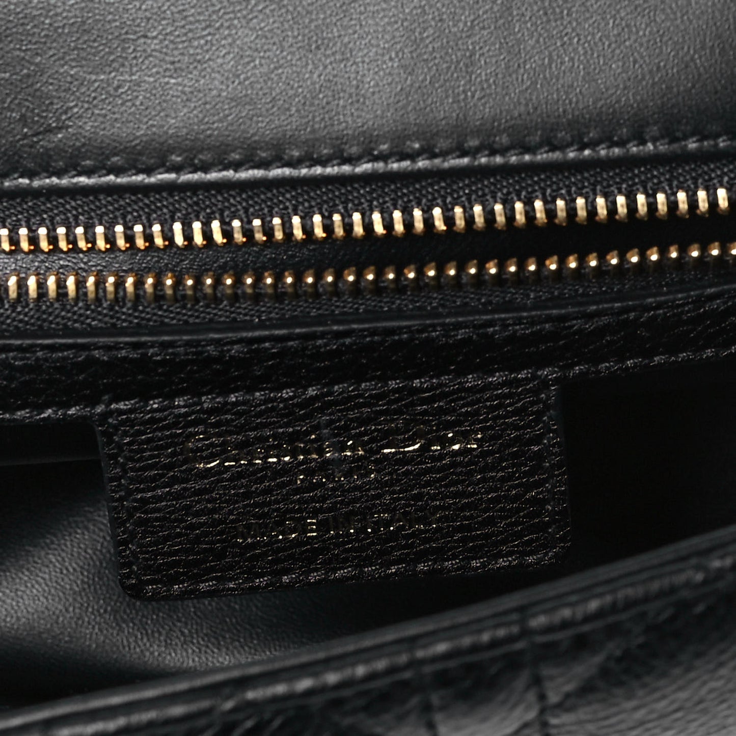 Calfskin Cannage Small Caro Bag Black