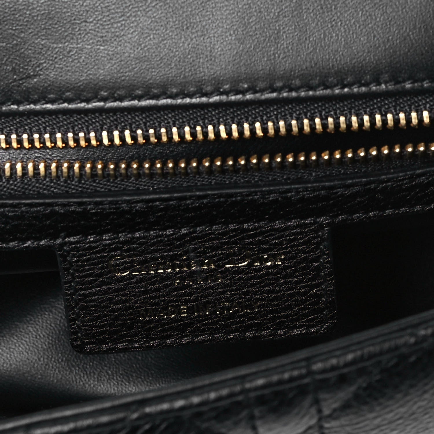 Christian Dior Calfskin Cannage Small Caro Bag Black 3 of 5
