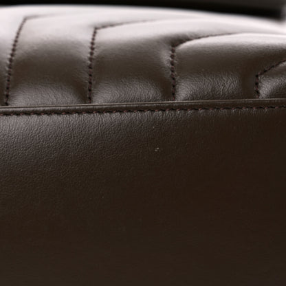Saint Laurent Calfskin Y Quilted Monogram Medium Loulou Chain Satchel Soil Brown 13 of 13