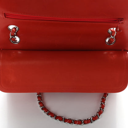 Chanel Lambskin Quilted Medium Double Flap Red 12 of 20