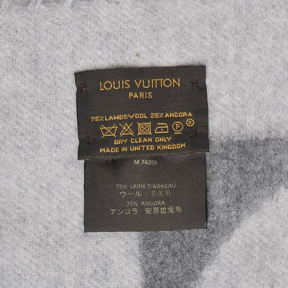 Louis Vuitton Lambswool Angora Cardiff Scarf Grey 3 of 5