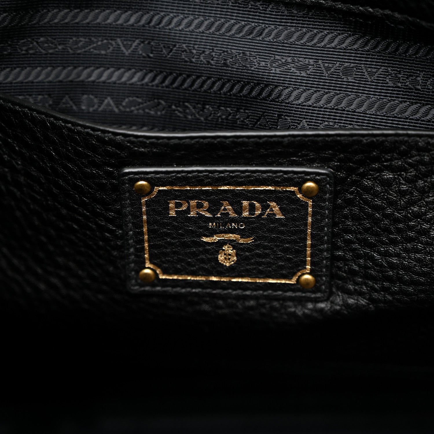 Prada Vitello Daino Shopping Tote Black 6 of 10