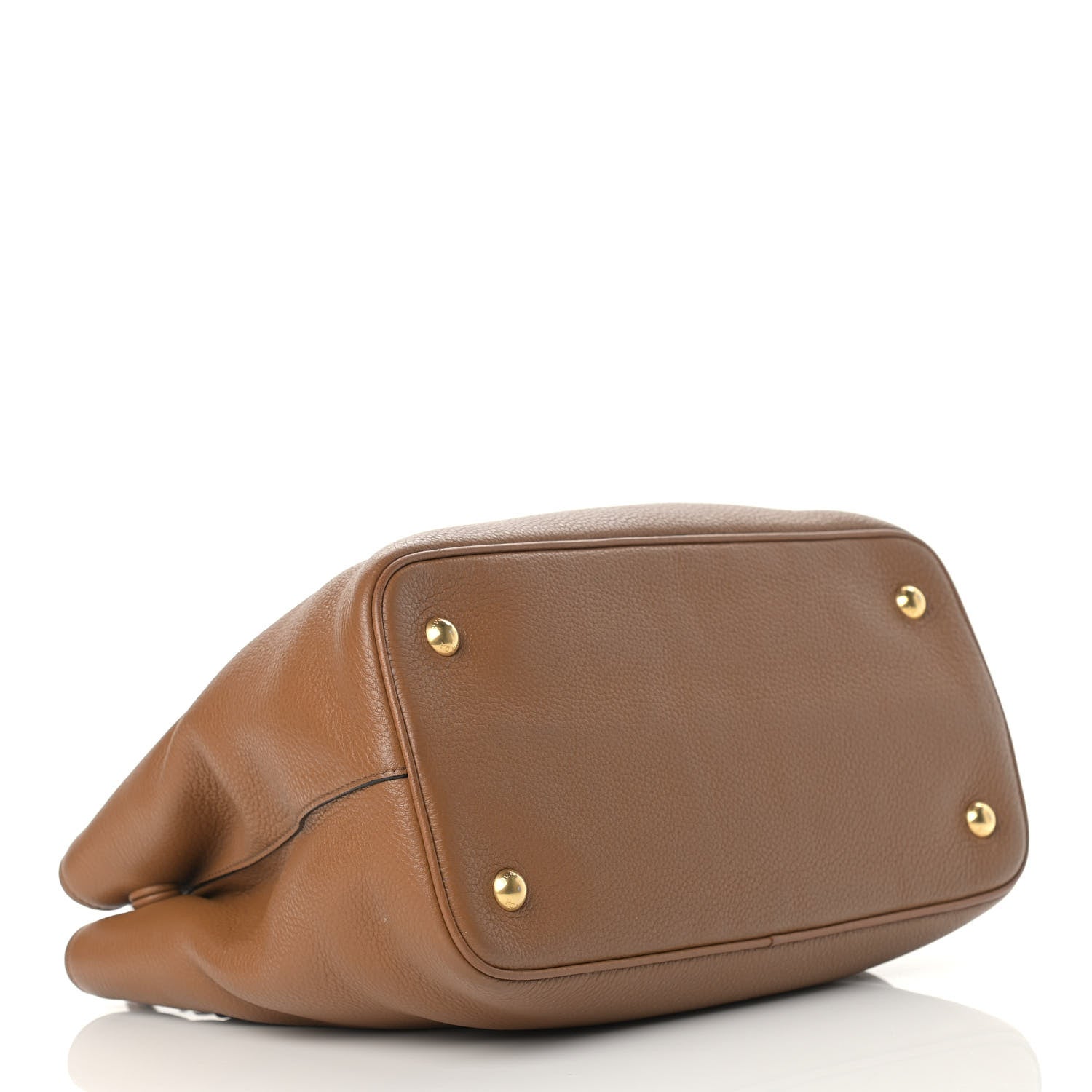 Prada Vitello Phenix Top Handle Bag Cannella 4 of 15