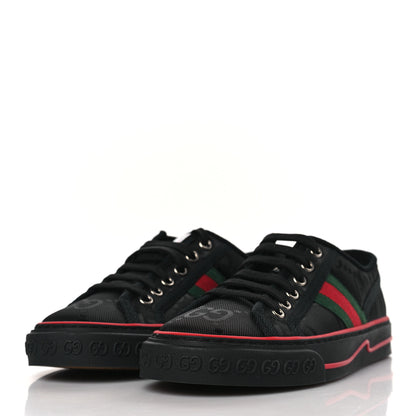 Gucci Econyl Nylon Web Monogram Off The Grid 1977 Tennis Sneakers 37.5 Black 3 of 8