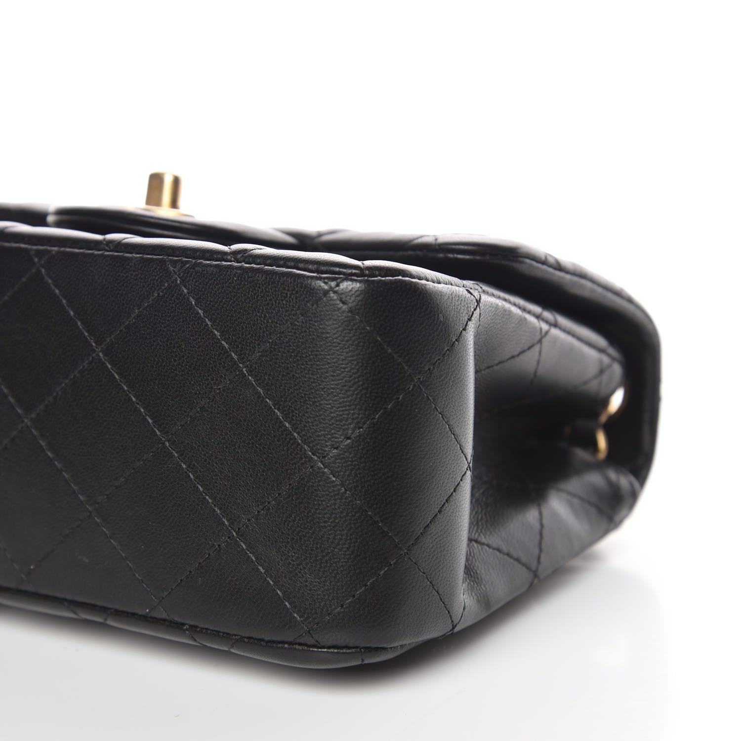 Chanel Lambskin Quilted Mini Square Flap Black 9 of 9
