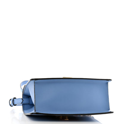 Gucci Vitello Fontanella Web Mini Sylvie Top Handle Bag Clear Sky Blue 4 of 14