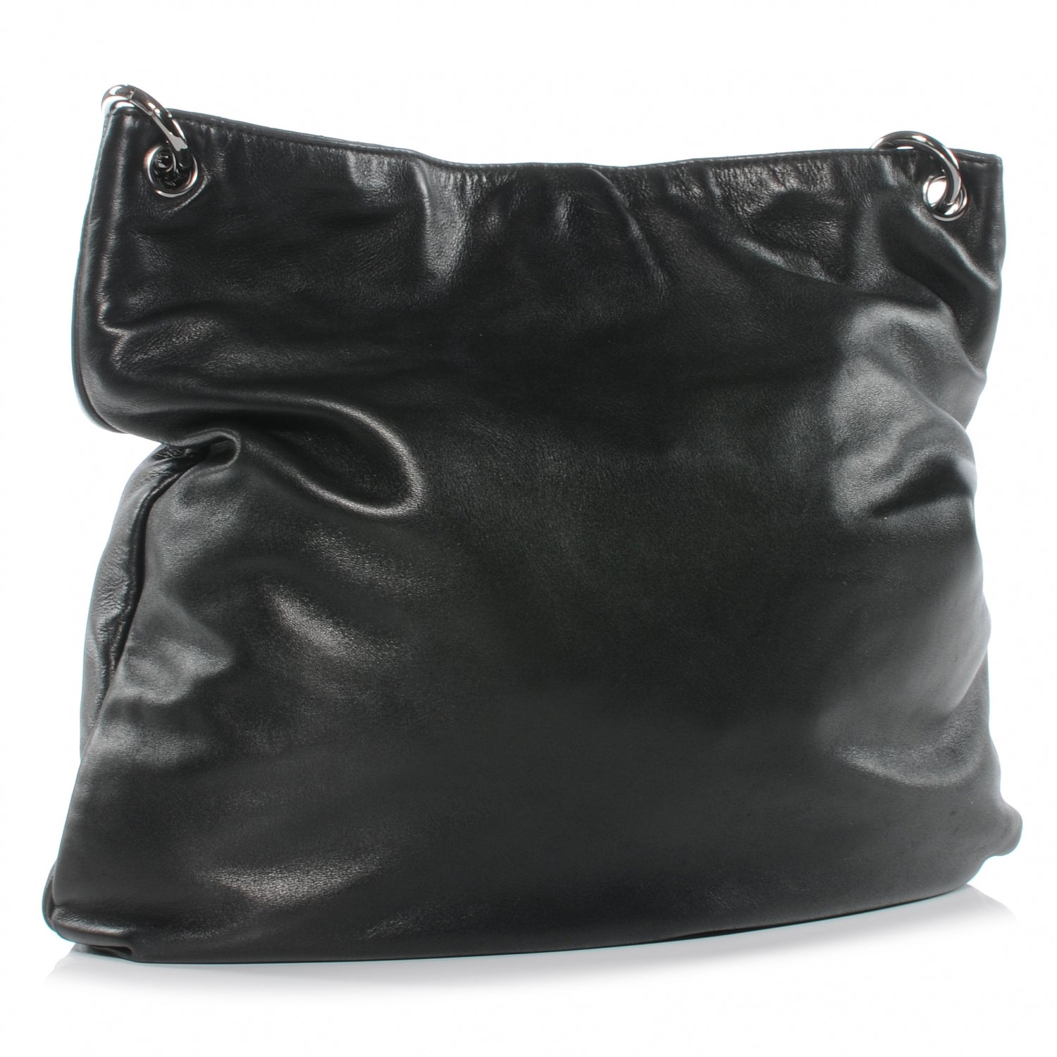 Chanel Lambskin Soft and Chain Large Hobo Black 3 of 7