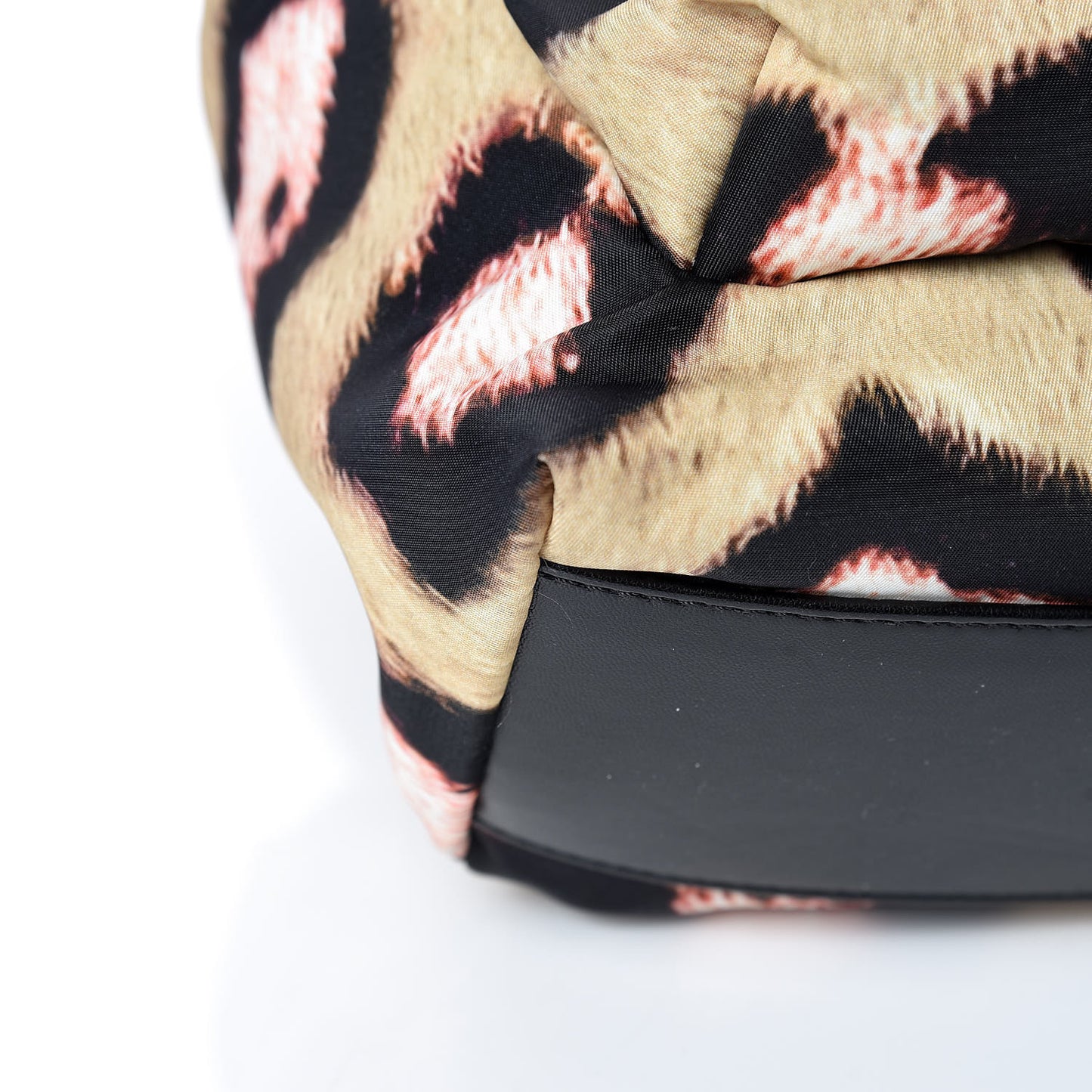 Nylon Calfskin Jaguar Print Mini Backpack