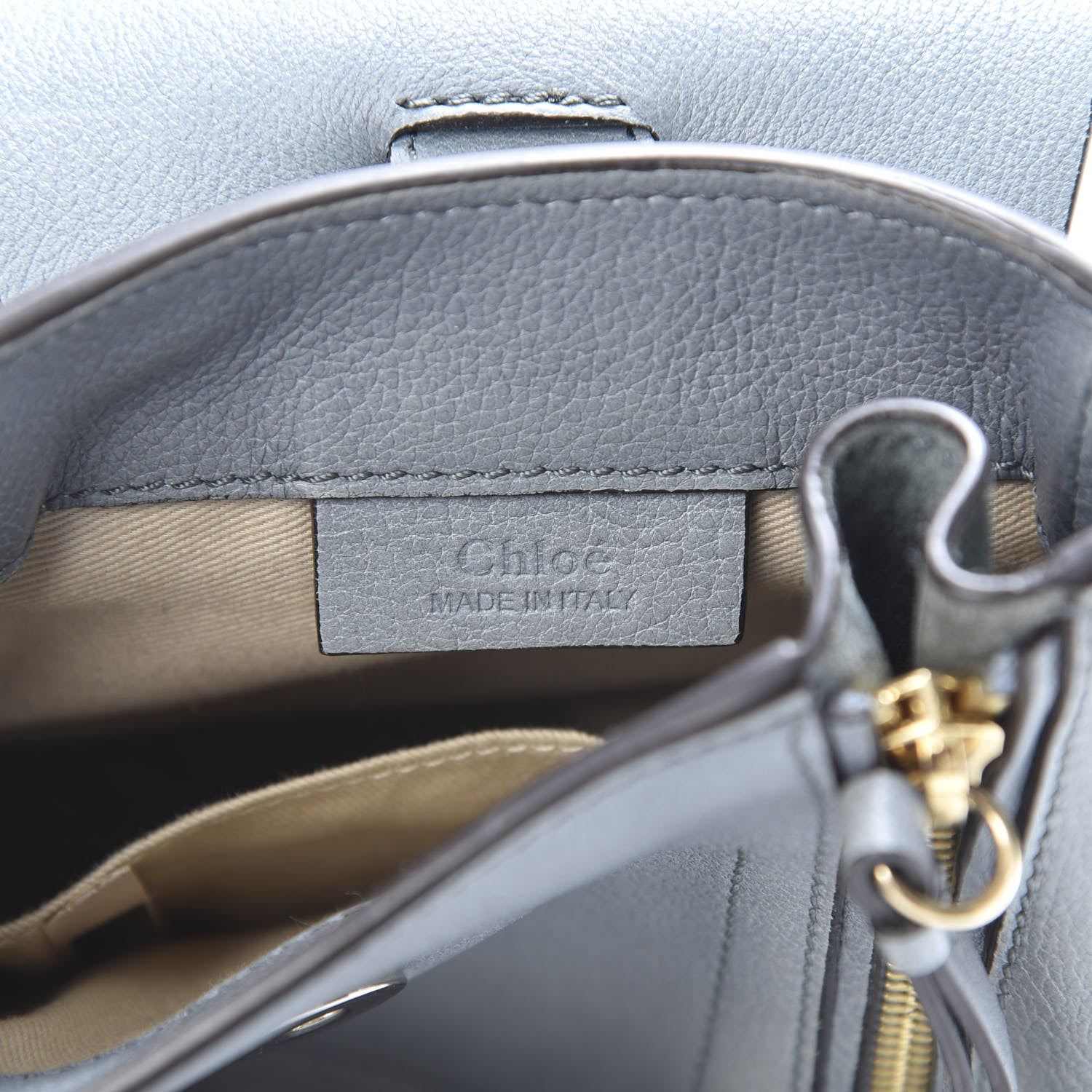 Chloe Suede Calfskin Mini Faye Backpack Cloudy Blue 5 of 11