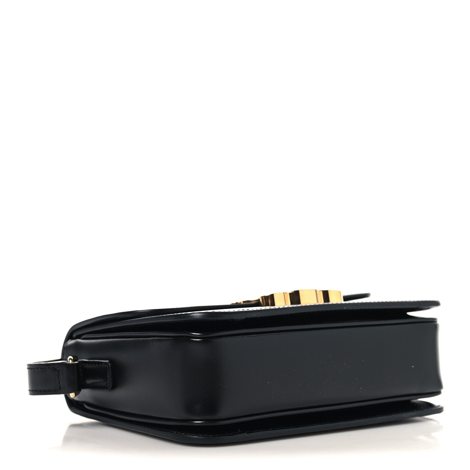 Celine Shiny Calfskin Teen Triomphe Black 4 of 9