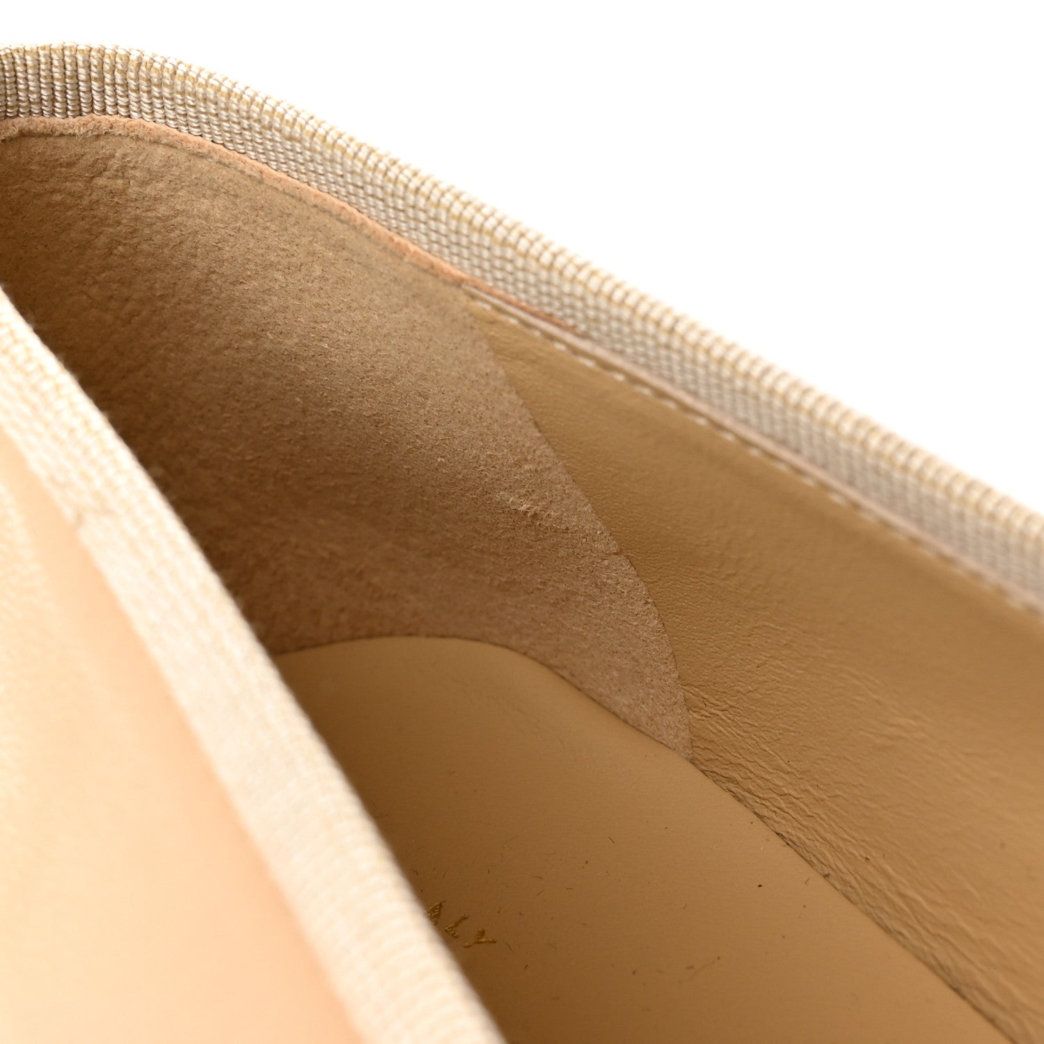 Chanel Lambskin Cap Toe CC Ballerina Flats 37 Beige Black 12 of 15