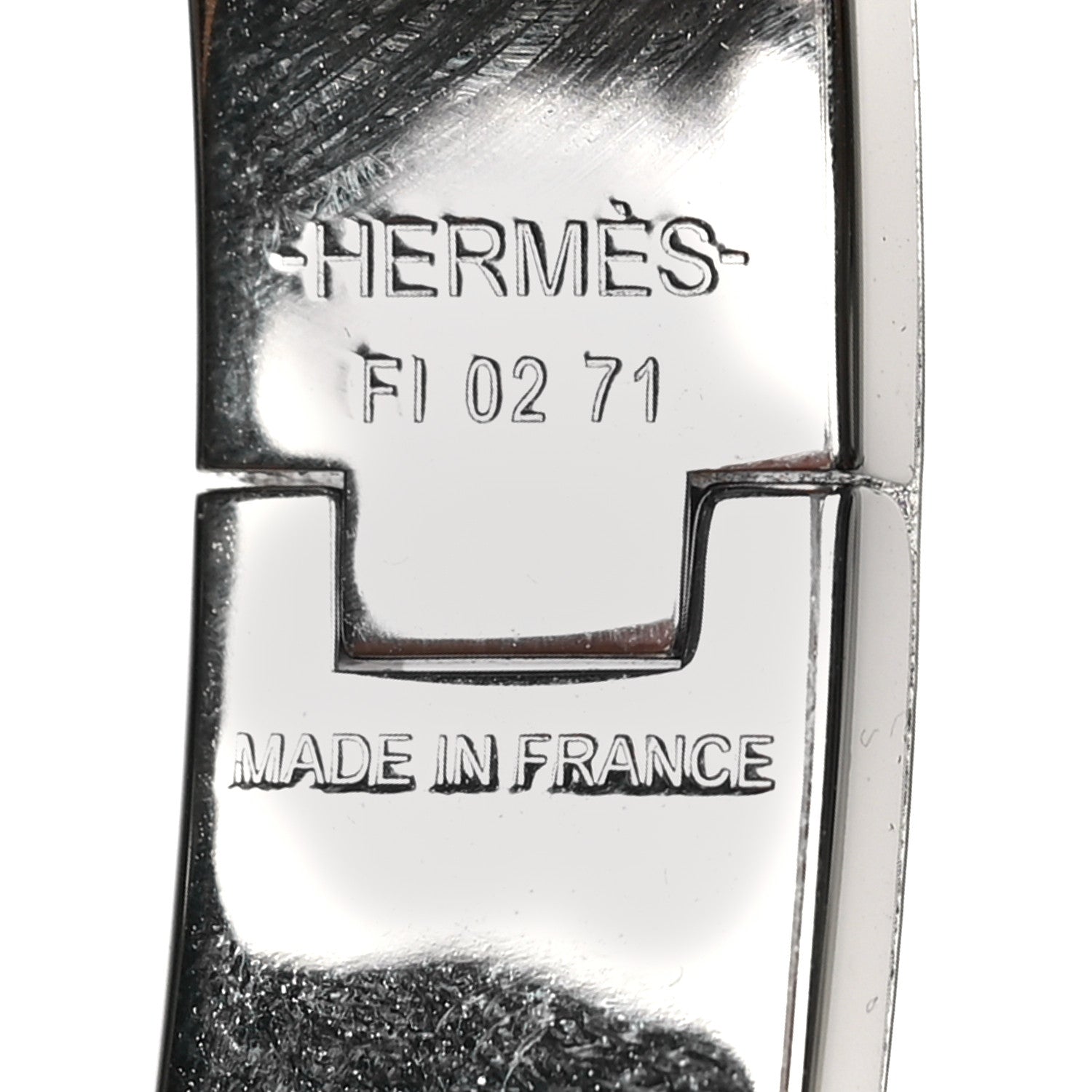 Hermes Enamel Narrow Clic Clac H Bracelet GM Black 4 of 4