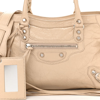 Balenciaga Agneau Classic Silver Hardware S City Beige Tapioca 8 of 12