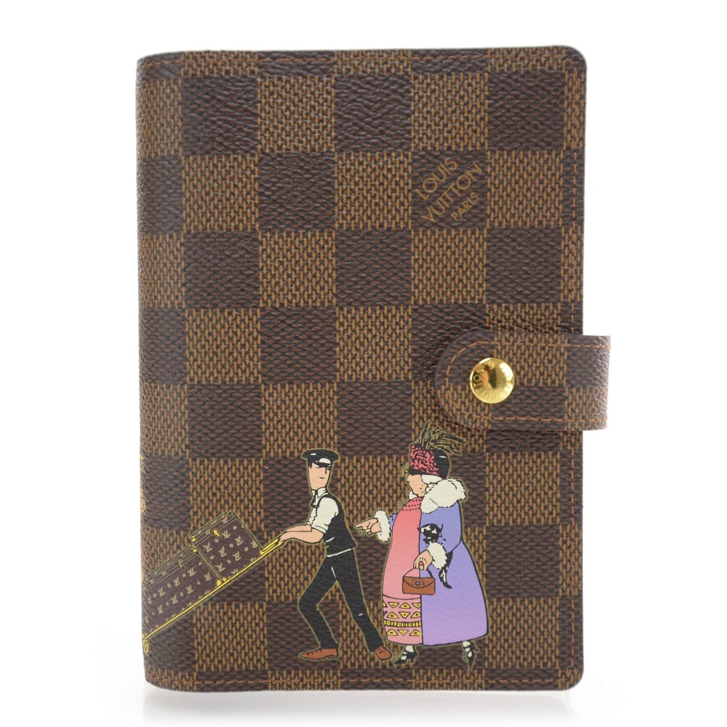 Damier Ebene Illustre Small Ring Agenda