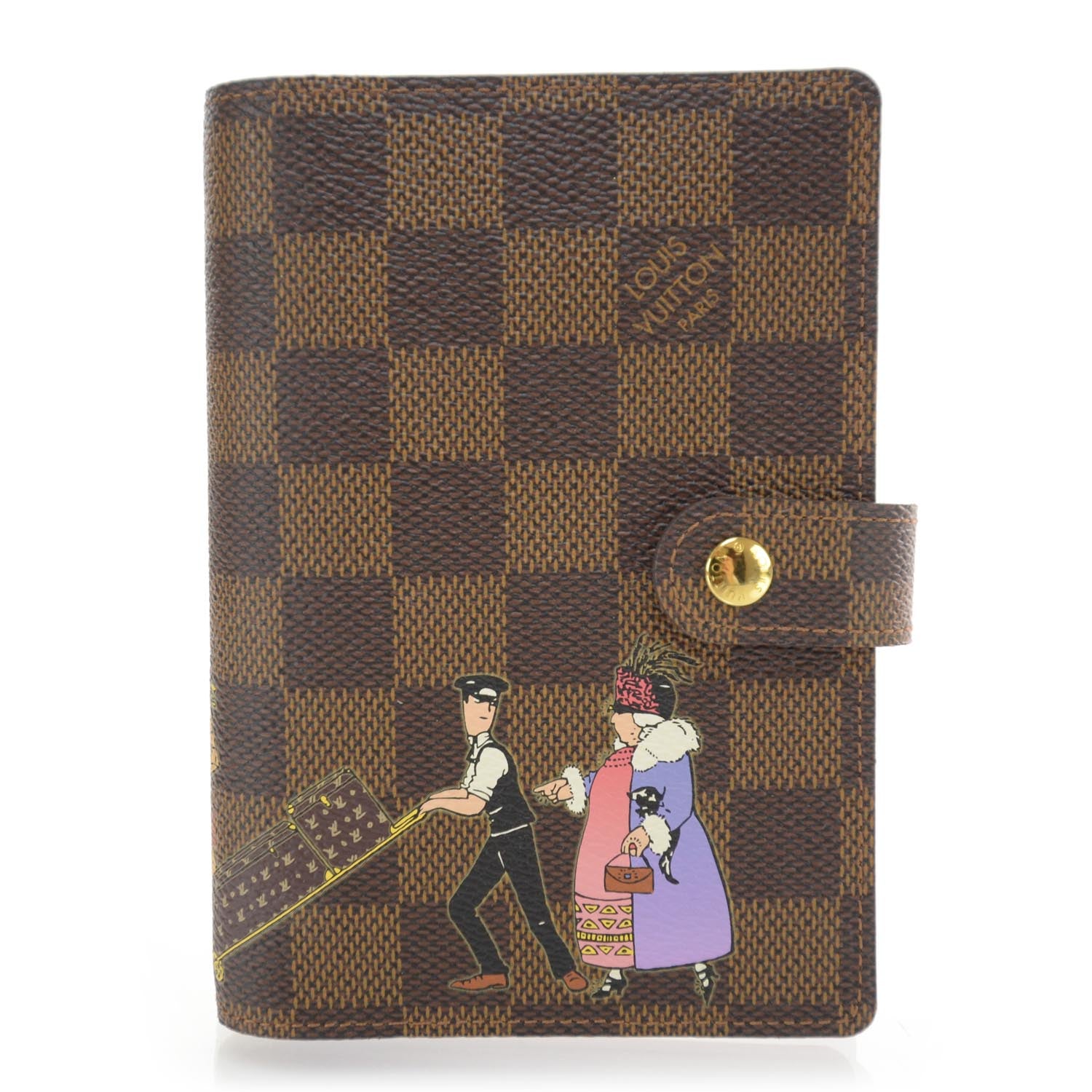 Louis Vuitton Damier Ebene Illustre Small Ring Agenda 1 of 8
