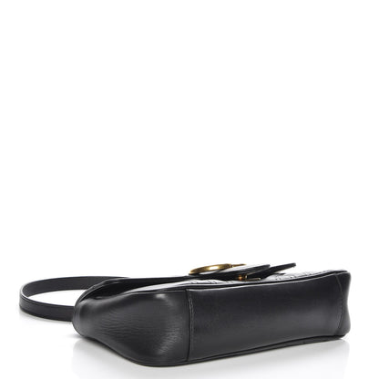 Gucci Calfskin Matelasse Mini GG Marmont Shoulder Bag Black 4 of 9