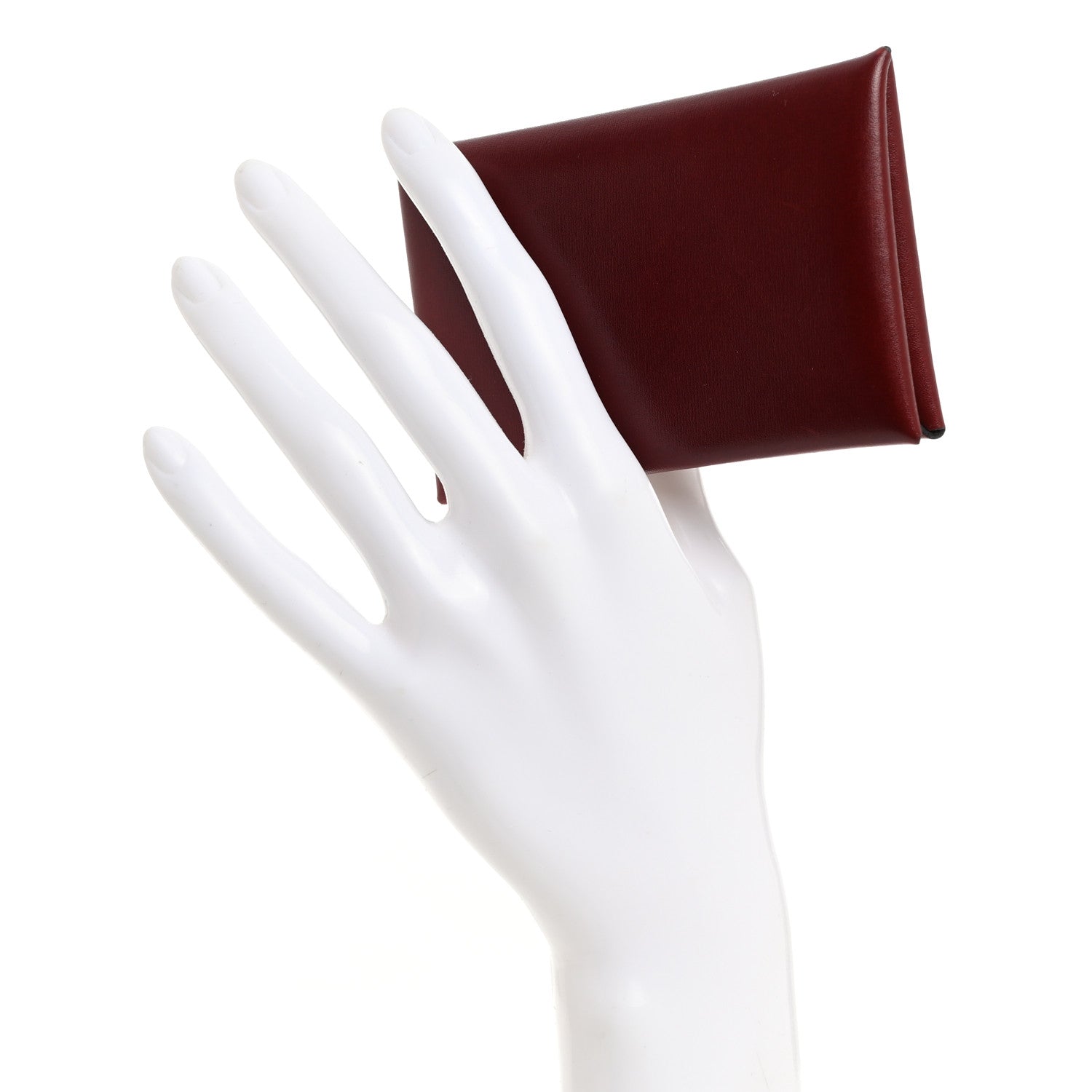 Hermes Box Calvi Card Case Rouge H 2 of 8