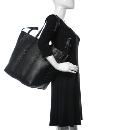 Balenciaga Calfskin Large Laundry Cabas Tote Black 2 of 12