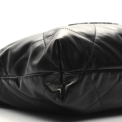 Chanel Shiny Calfskin Quilted Chanel 22 So Black 11 of 13