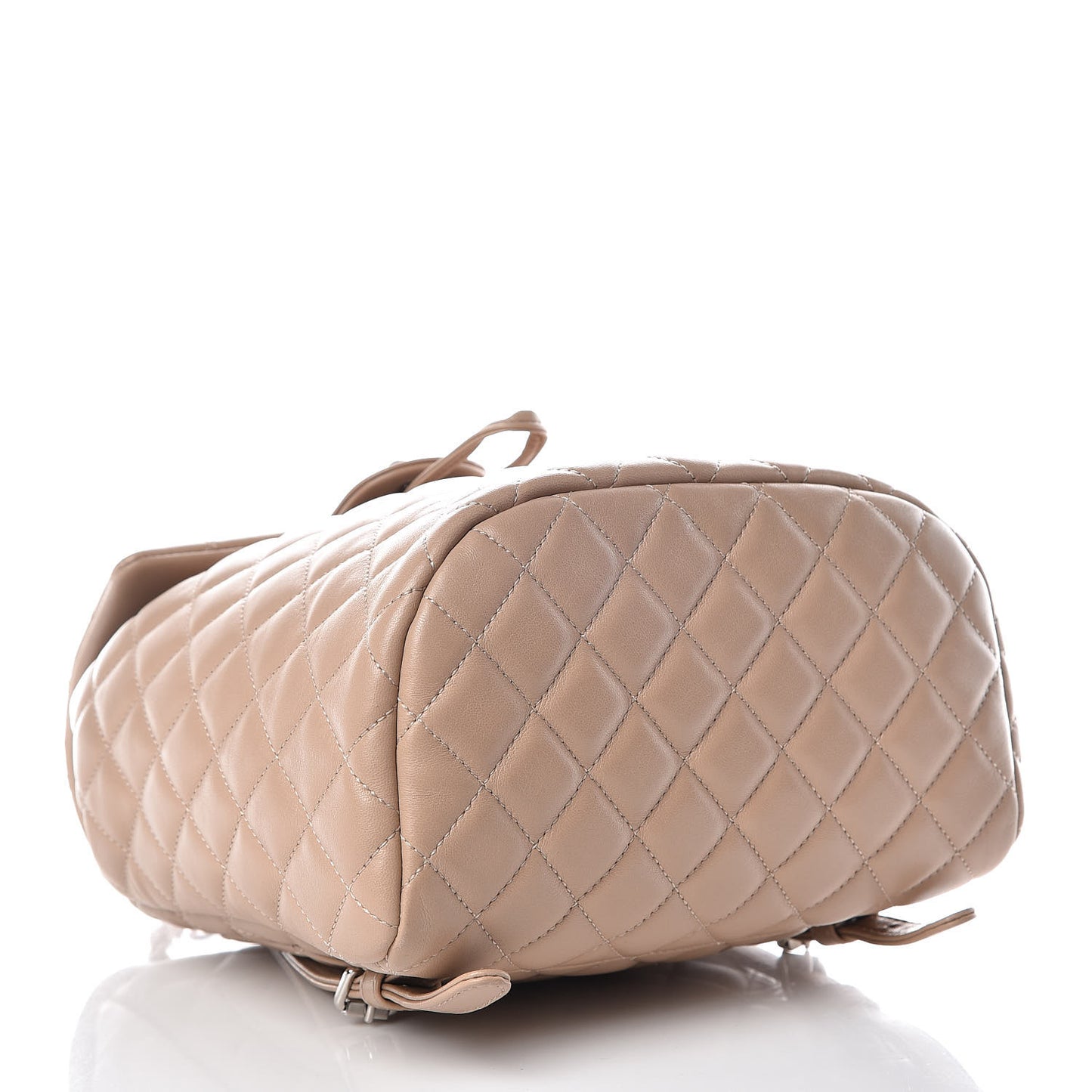 Lambskin Quilted Small Urban Spirit Backpack Beige