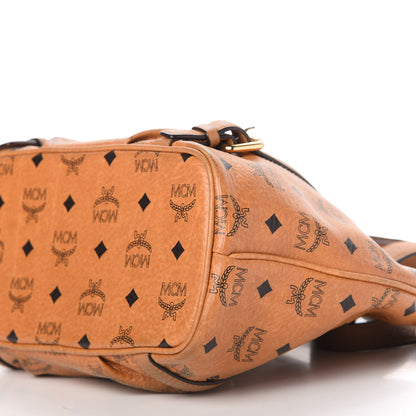 MCM Visetos Medium Essentials Shopper Tote Cognac 7 of 13