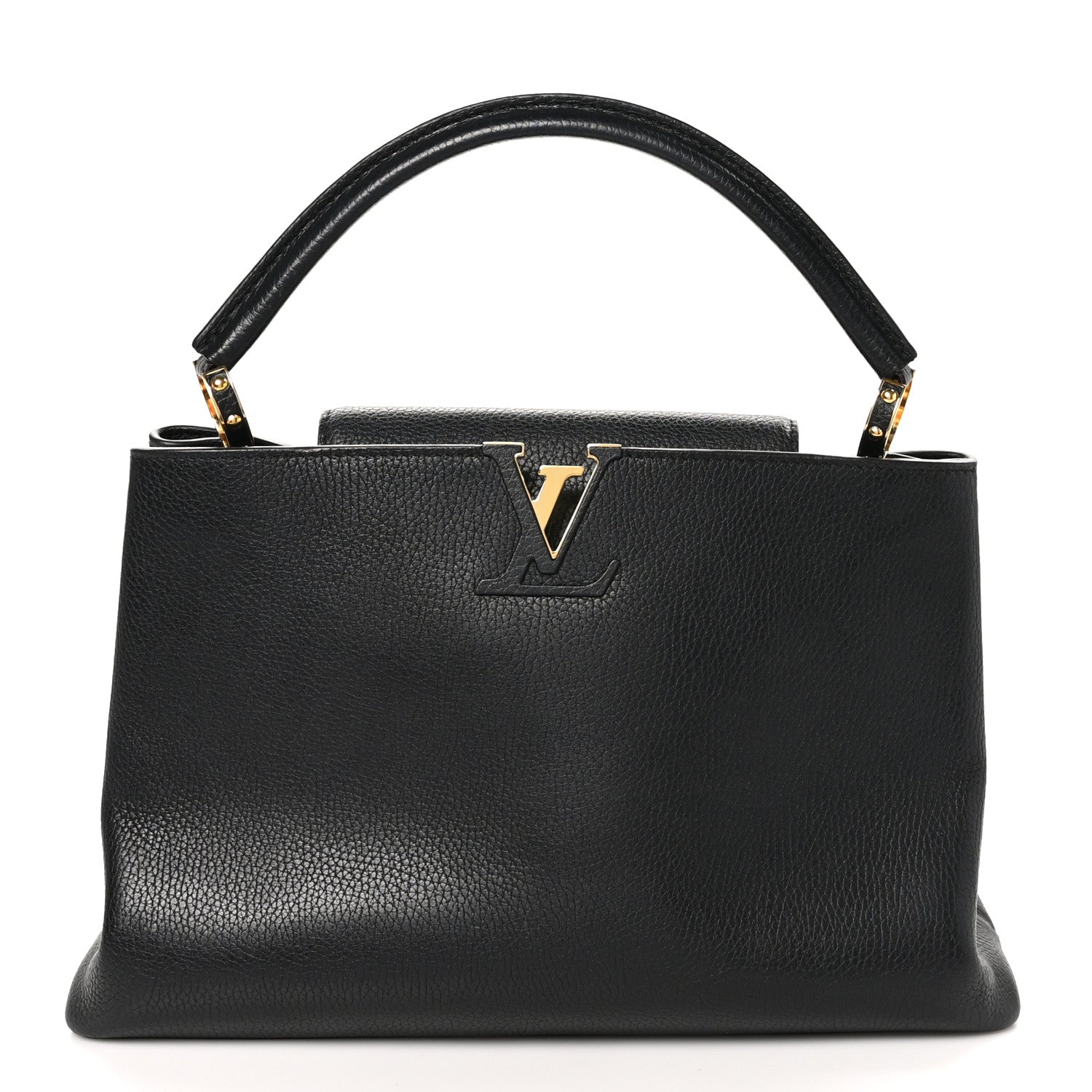 Louis Vuitton Taurillon Capucines MM Cobalt Fuchsia 1 of 10