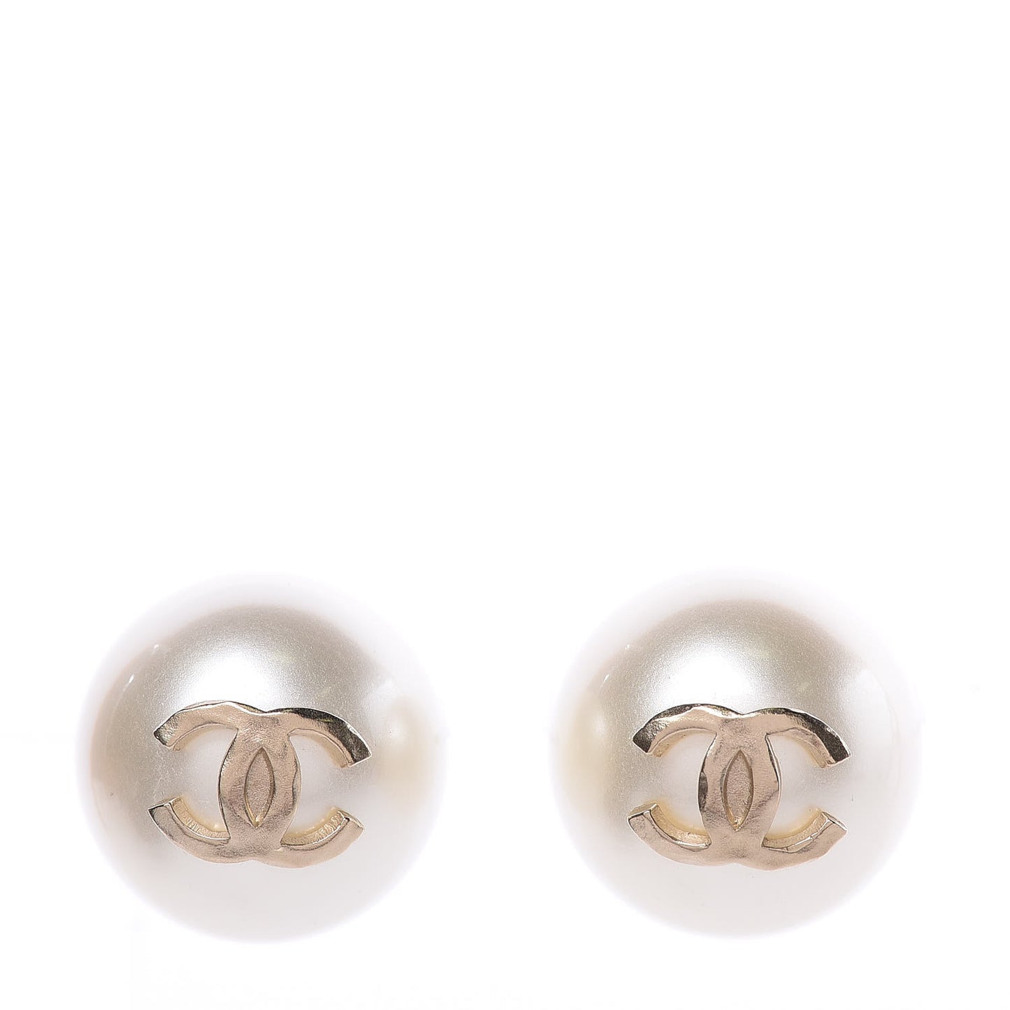 Pearl CC Large Earrings Gold