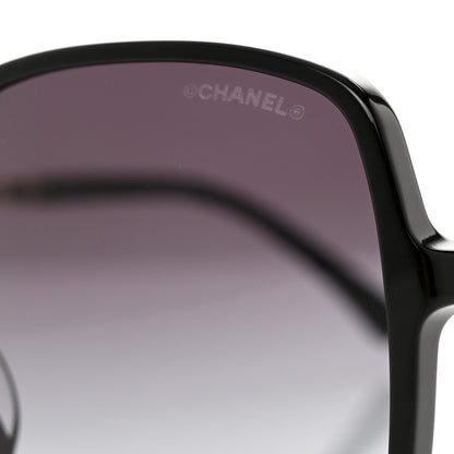 Chanel Acetate Lambskin Chain Square Sunglasses 5210-Q Black 7 of 8