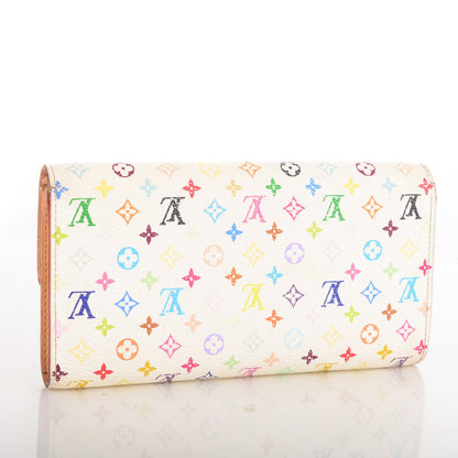 Louis Vuitton Monogram Multicolor Sarah Wallet White 3 of 7
