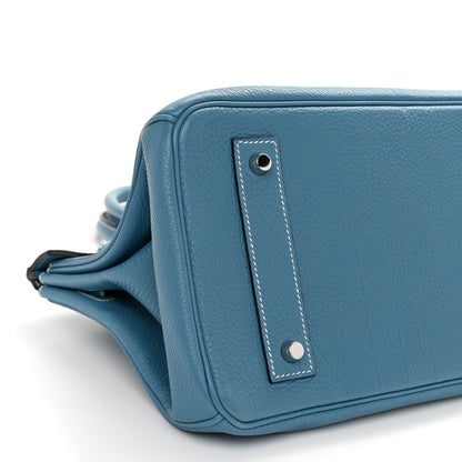 Hermes Togo JPG Shoulder Birkin II 42 Blue Jean 9 of 13