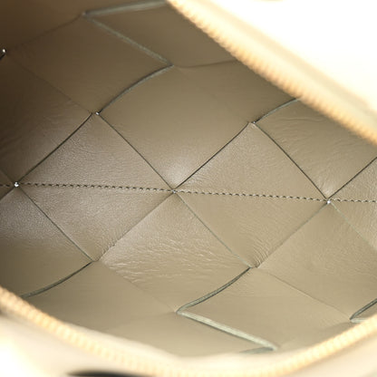 Bottega Veneta Lambskin Maxi Intrecciato Small Cassette Camera Bag Travertine 5 of 9
