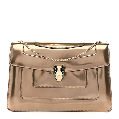 Bulgari Metallic Calfskin Serpenti Forever Crossbody Bag Bronze 1 of 15