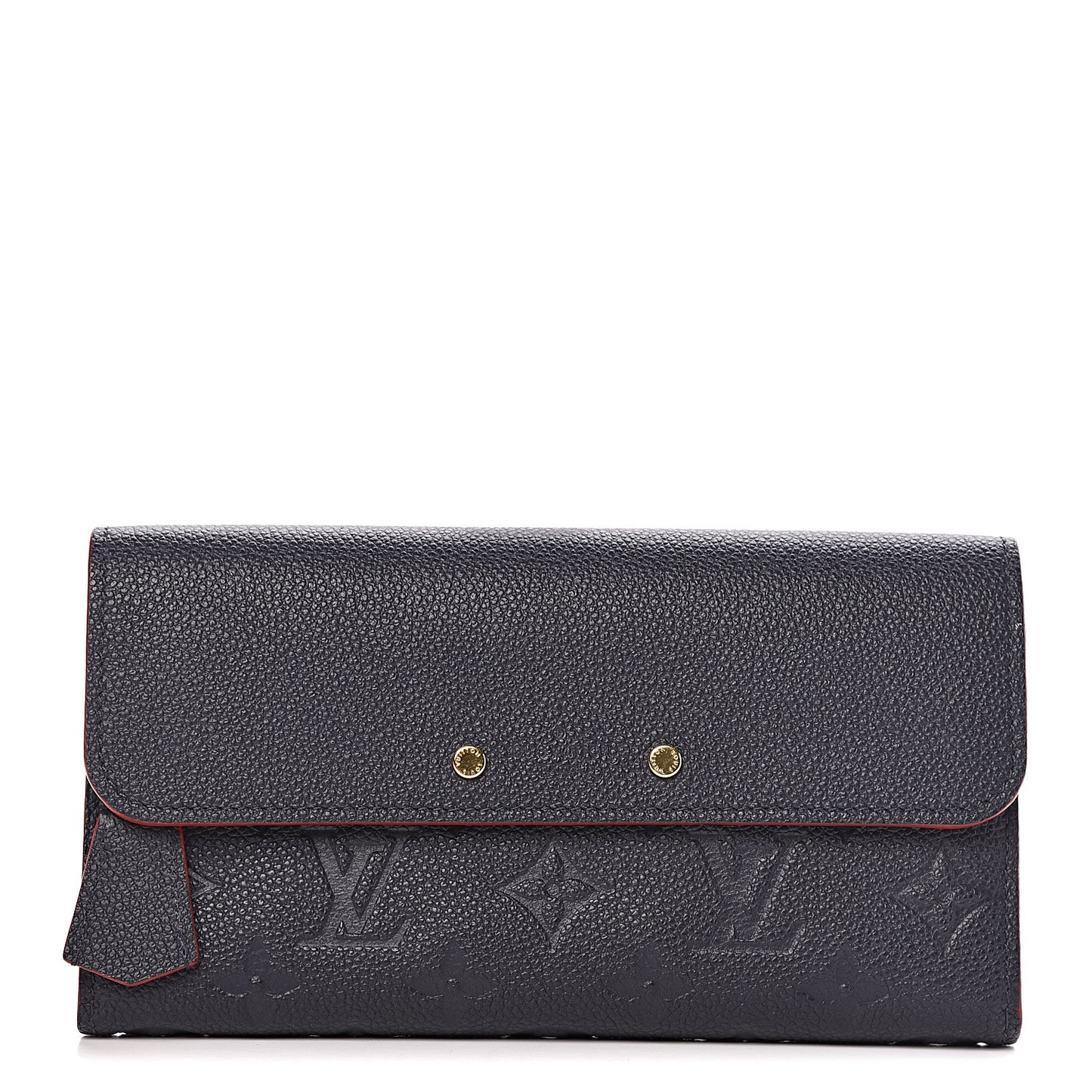 Empreinte Pont-Neuf Wallet Marine Rouge