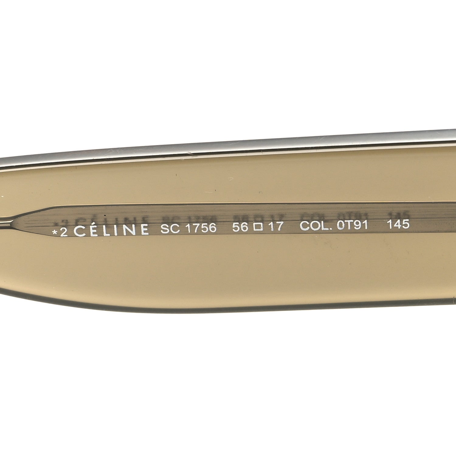 Celine Shadow Sunglasses SC 1756 Beige 6 of 6