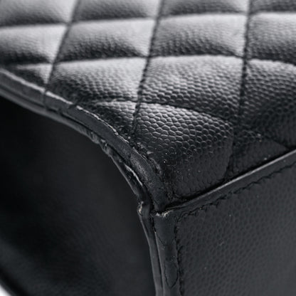 Saint Laurent Grain De Poudre Textured Mixed Matelasse Large Triquilt Monogram Satchel Black 12 of 28