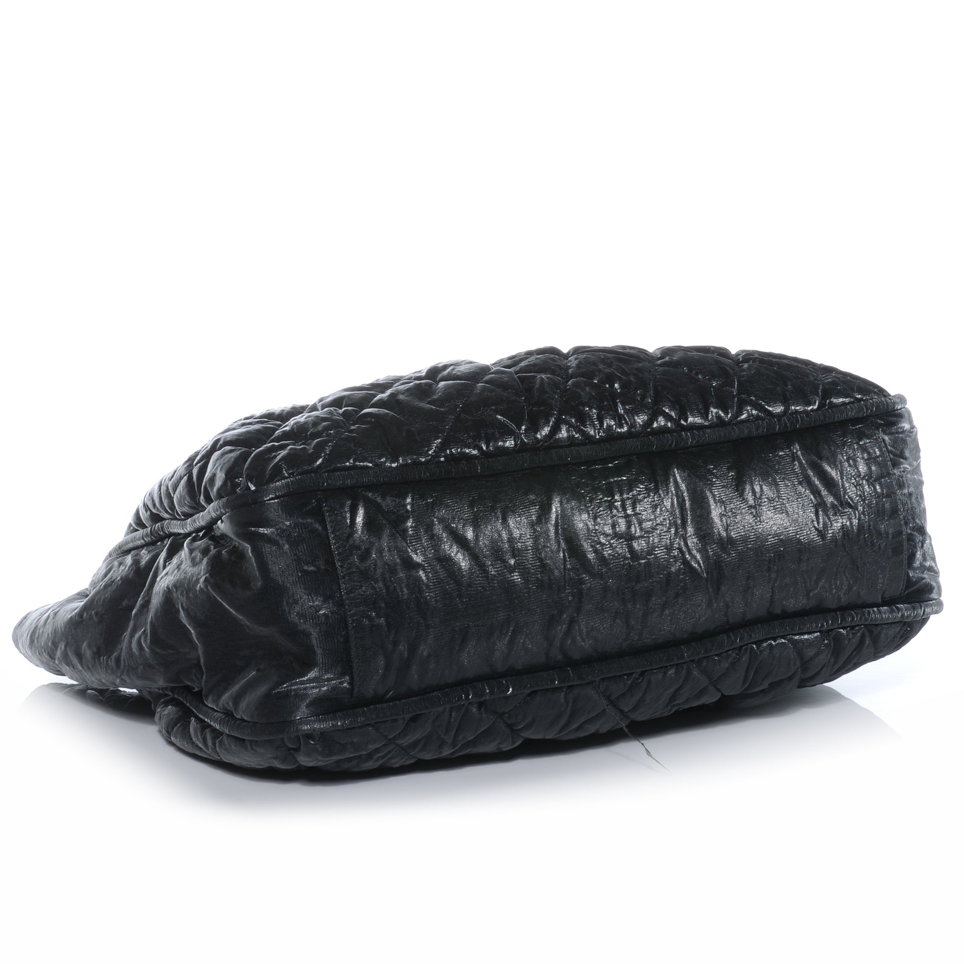 Chanel Crinkled Coated Canvas Le Marais Large Tote Black 4 of 7