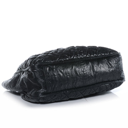 Chanel Crinkled Coated Canvas Le Marais Large Tote Black 4 of 7