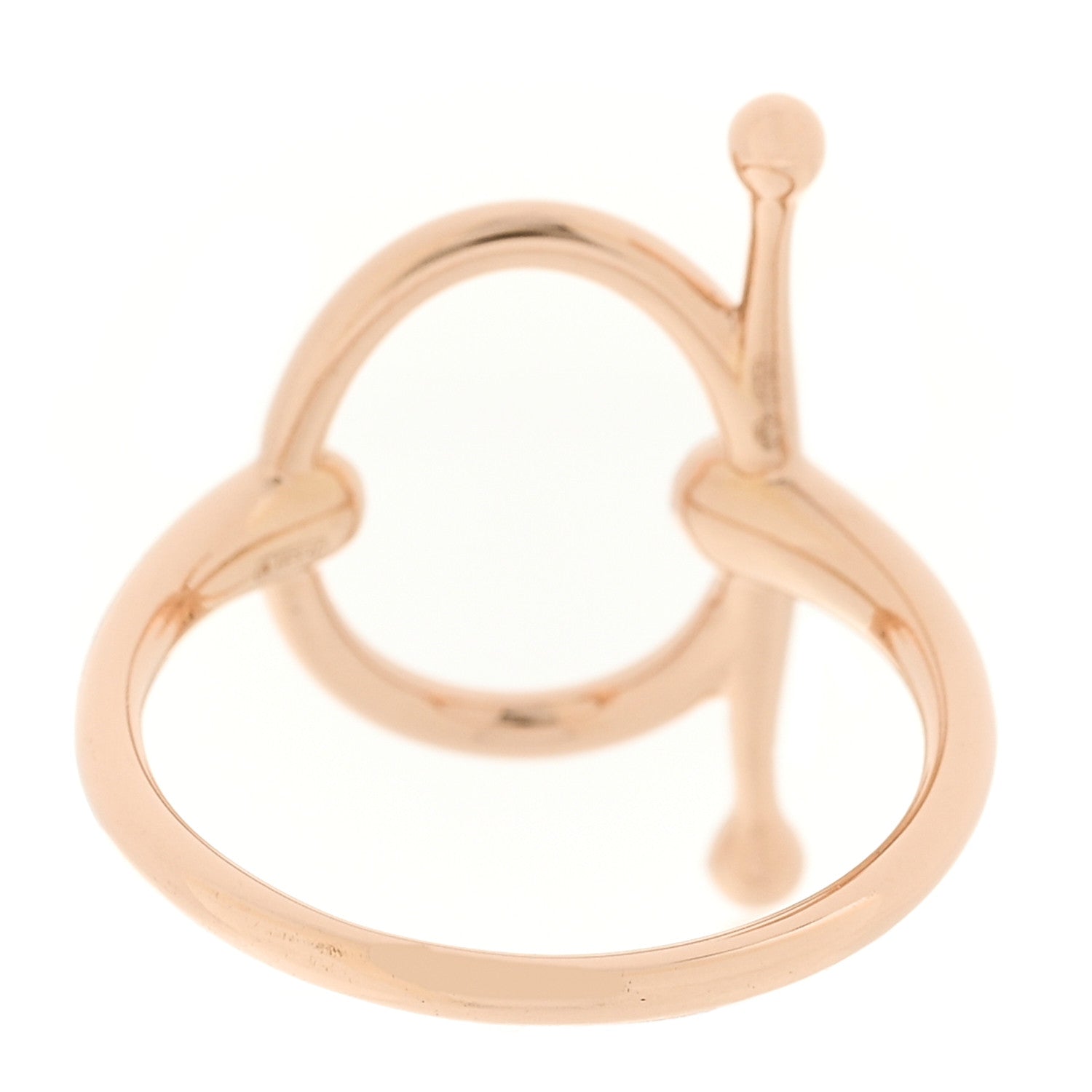 Hermes 18K Rose Gold PM Filet D'Or Ring 53 6.5 3 of 4