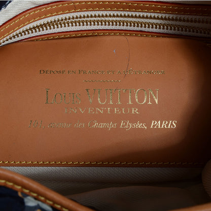 Louis Vuitton Nylon Monogram Cruise Bulles GM Navy 6 of 8