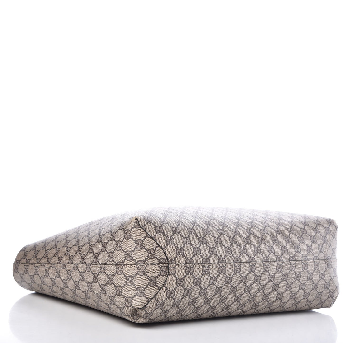 GG Supreme Monogram Large Reversible Tote Beige Black