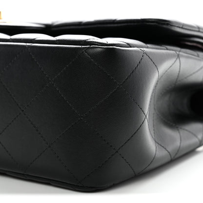 Chanel Lambskin Quilted Jumbo Double Flap Black 28 of 37