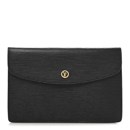 Louis Vuitton Epi Montaigne Clutch PM Black 1 of 14