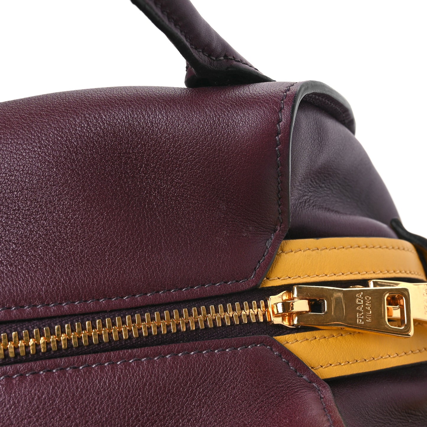 City Calf Ribbon Bowling Bag Fuoco Granata
