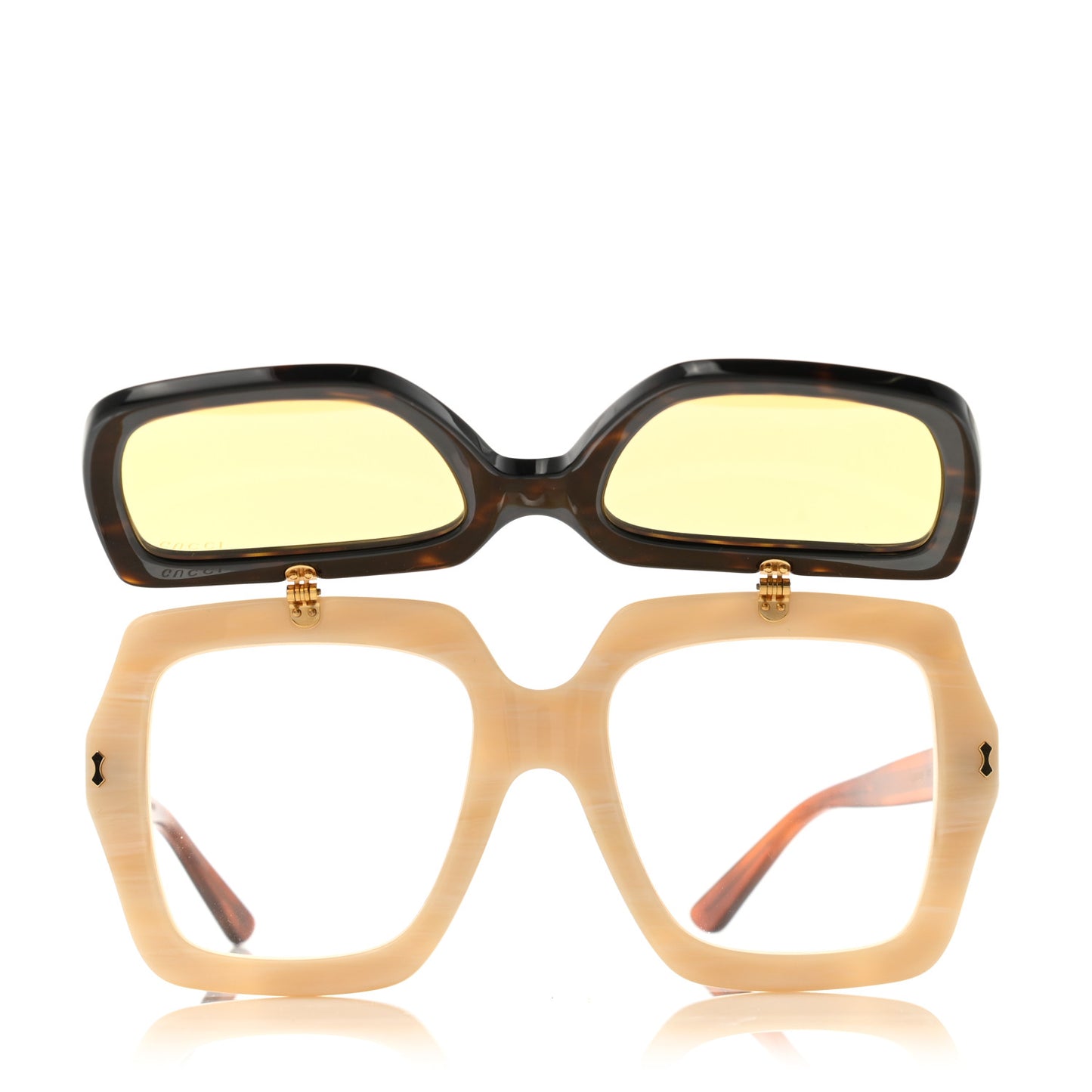 Acetate Oversized Flip Up Sunglasses GG0088S Tortoise