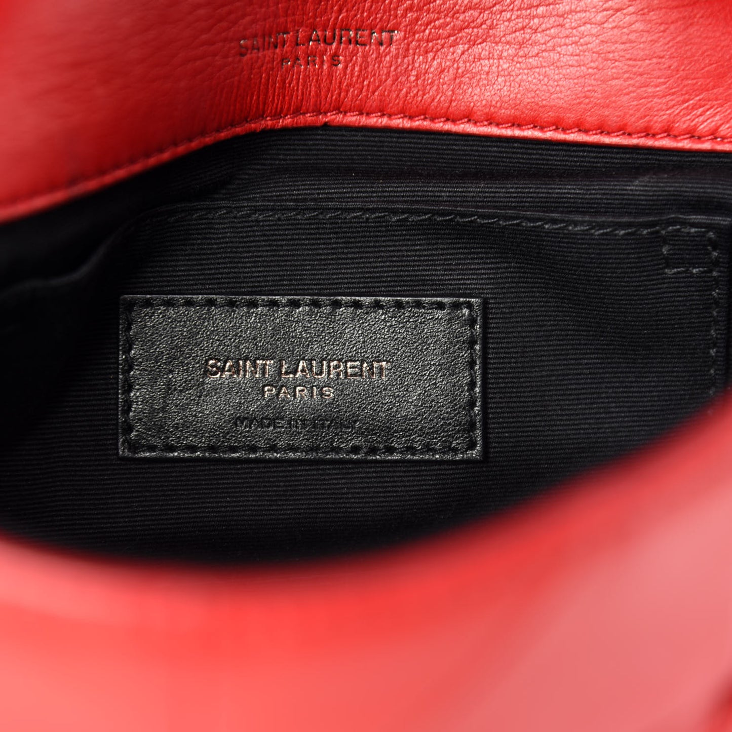 Lambskin Patchwork Monogram Small Jamie Red