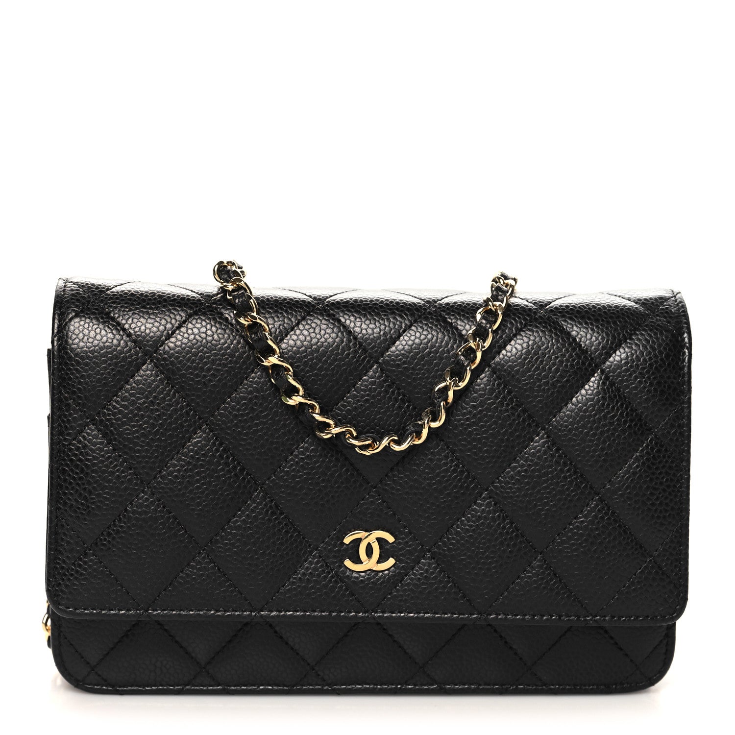 Chanel Caviar Quilted Wallet on Chain WOC Black 1 of 10