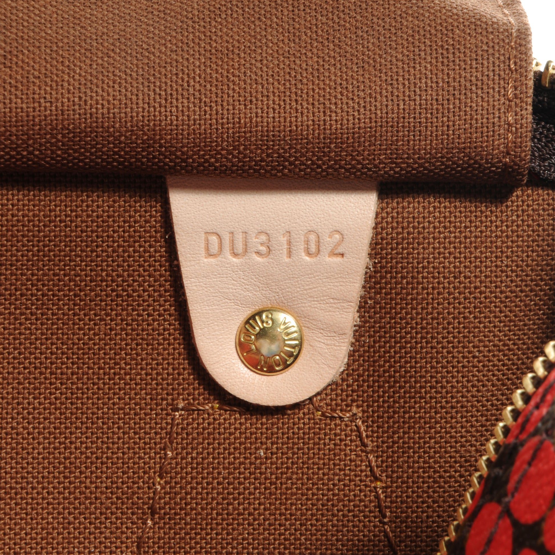 Louis Vuitton Monogram Kusama Town Speedy 30 Red 7 of 8